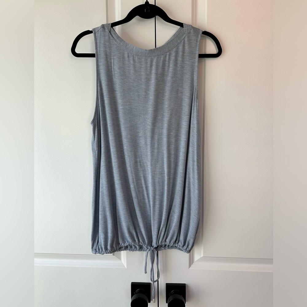 Soma Women’s Cool Nights Drawstring Waist Tank Light Blue (Size L)